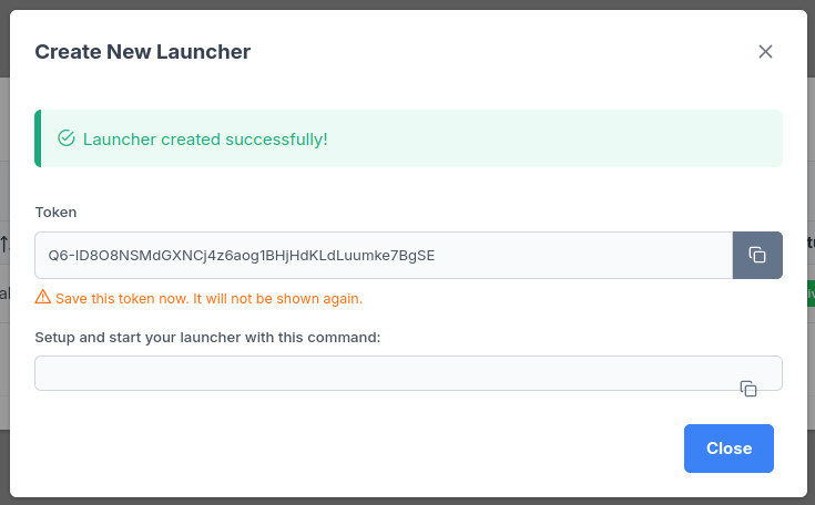 Get my-local-launcher token